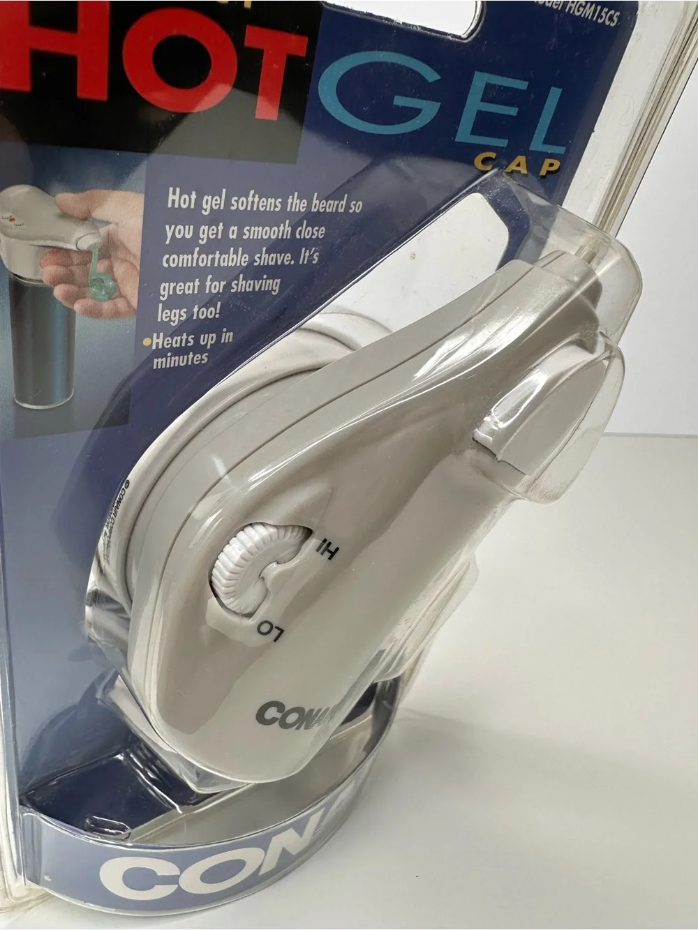 Conair Compact Hot Gel Cap Shaving Cream Warmer System HGM15CS -NEW in Packaging